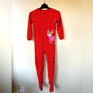 Carters Christmas reindeer onesie pajamas